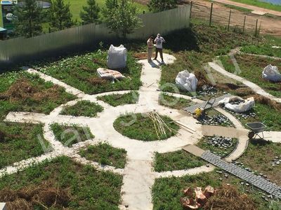 Укладка тротуарной плитки